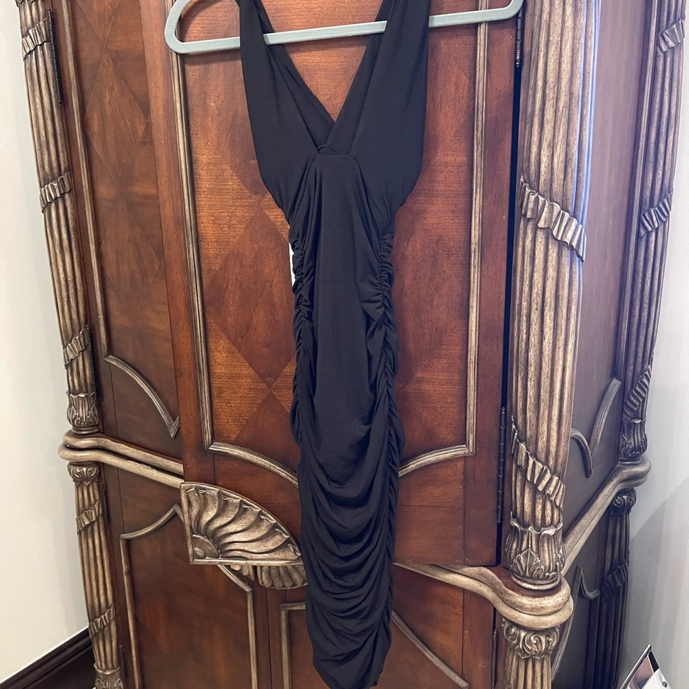 Nookie Elegant Black Backless Dress